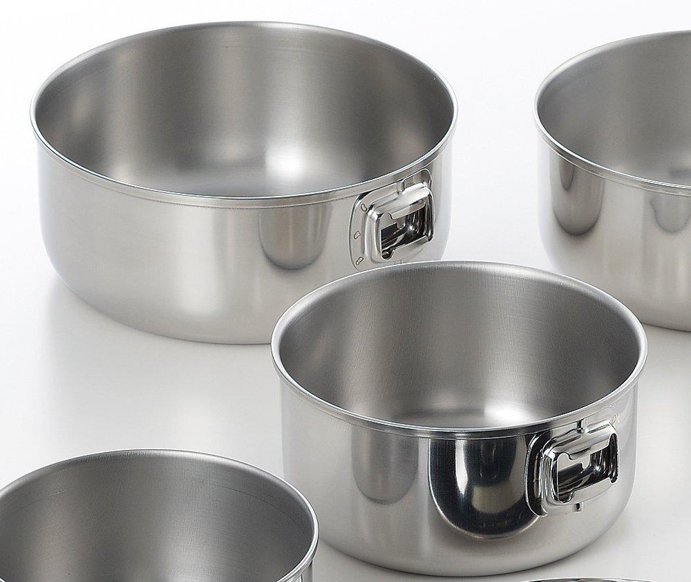 Excellent Chef Silver Pot and Frying Pan Set (14cm, 16cm, 18cm, and 20cm) with Detachable One-Touch Cooker (EXC-104) - 11 Sets