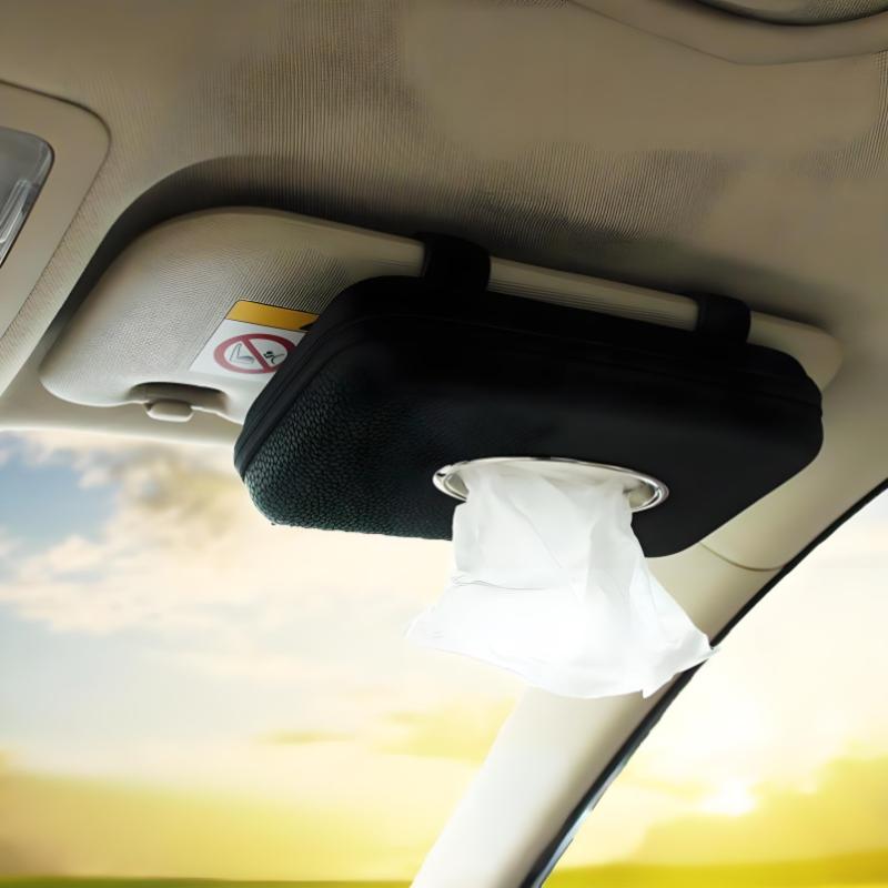 Car Tissue Box, Sunshade Seat Backrest Suspension Tissue Box, Car Armrest Box, Tissue Storage Box, Car Storage And Organization