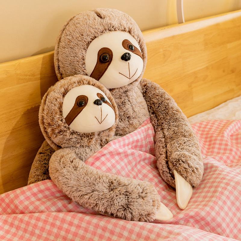 New Stuffed Toy Simulation Doll of Sloth Children Accompany Gift Sleeping Pillow Children Toy