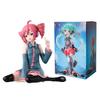 New In Stock Kasane Teto Sitting Posture Collectible Anime Action Kawaii Miku Figures Model Toys Christmas Gifts