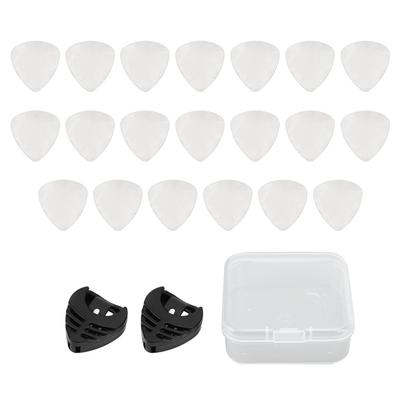 Gitarrenplektren-Set Metall E-Gitarren Bassplektren mit Aufbewahrungsboxen für Musikinstrumente