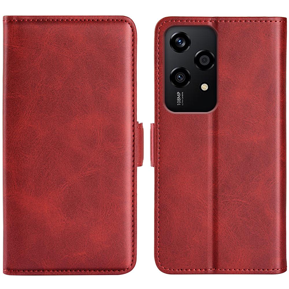 Para Honor 200 Lite Capa de Couro Carteira Capa de Telefone com Fechos Magnéticos Duplos