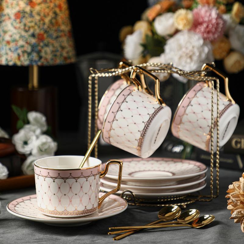 Special Beautiful Coffee Cup Set High-End Sense High-Value Light Luxury Ceramics High-End Exquisite Afternoon Tea Tea Set