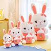 Adorable White Bunny Plush Pillow - Cute Rabbit Doll for Kids' Birthday Gift
