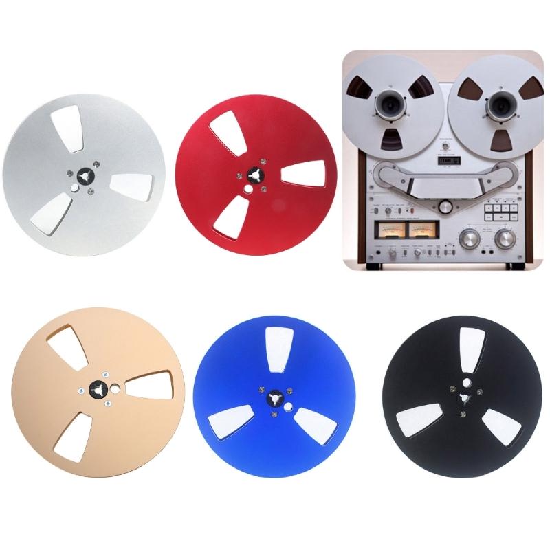 Replacement 7inch Aluminum Recording Takeup Reel for 1/4" Reel to Reel Tape, 3 Hole Model for Sound Decks