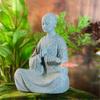 Praying Monk Statue Buddhas Statue Figurines Aquarium Decorations for Garden Outdoor Indoor Ornament Fish Tanks Decors