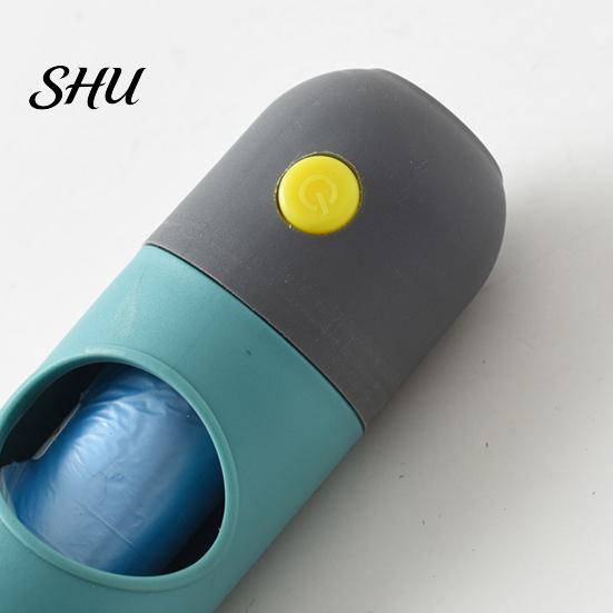 LED Flashlight 1 Set Pet Poop Bag High Durability Compact Size Hanging Hook Design Carry Easily Wide Application Large Capacity ABS Garbage