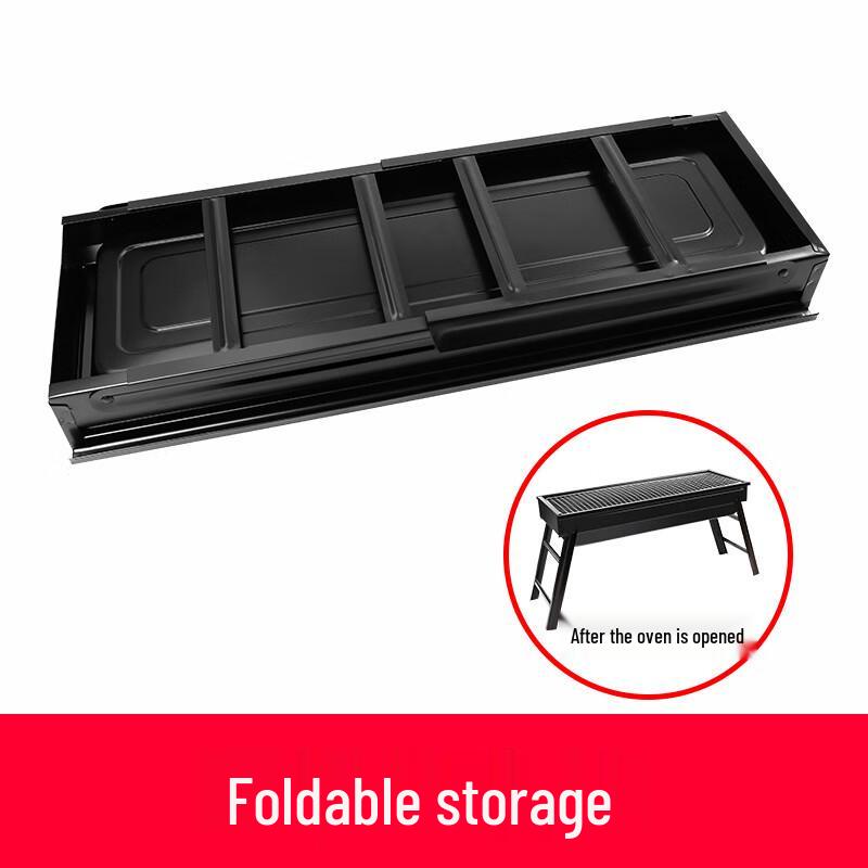 Maidekai Portable Folding Charcoal BBQ Grill with Seasoning Plate