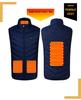 Men's Smart USB Heated Vest - Multi-Zone, Safe Electric Heating, Stand-Up Collar, Constant Temperature