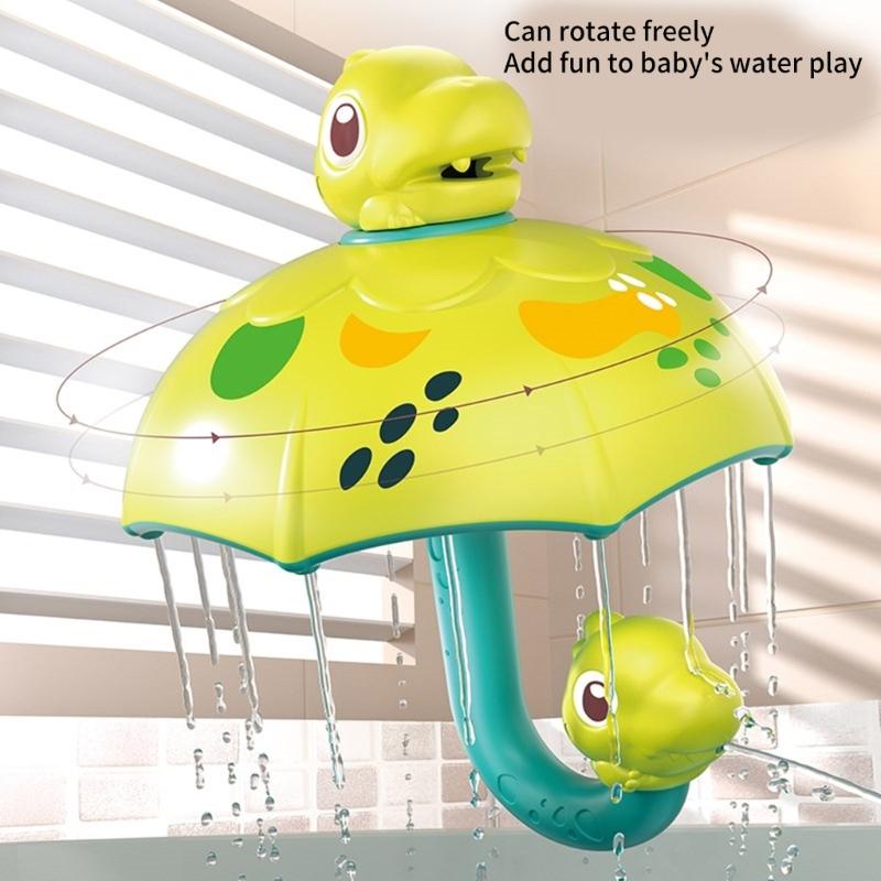 Creative Cartoon Dinosaur Umbrella Showerhead Bath Toy For Children Bathing Time Fun Interactive Shower Toy for Kids