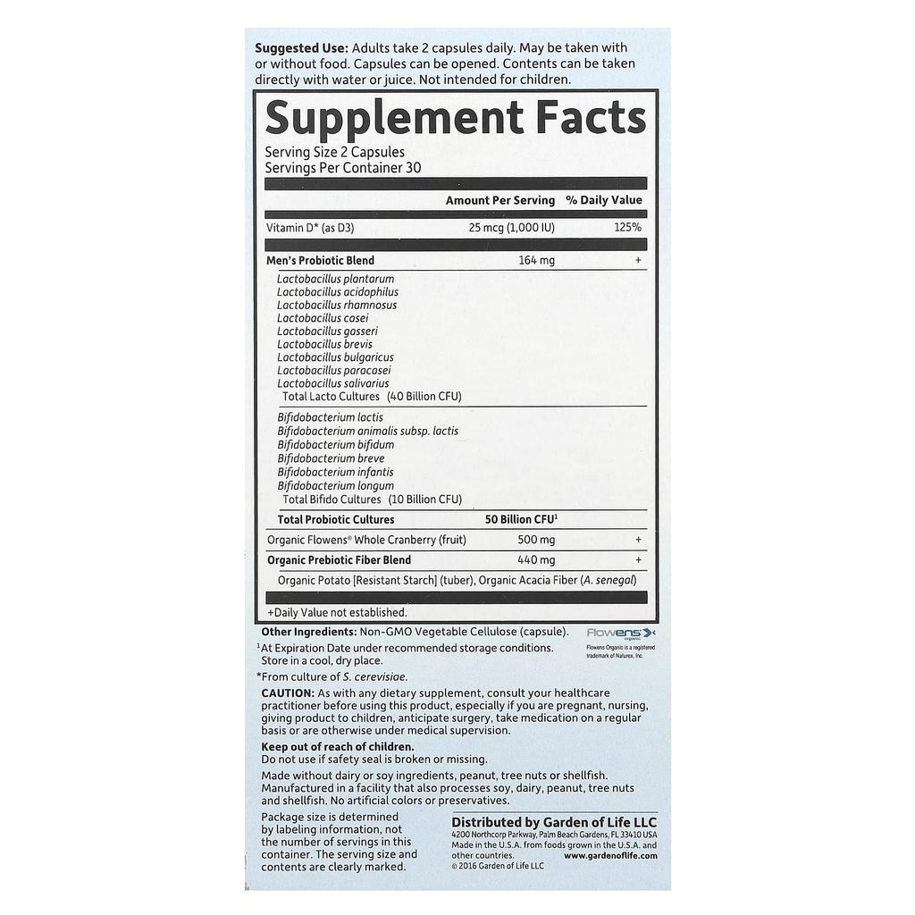 Doctor Formulated Probiotics, Prostate+, 60 Veggie Caps