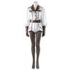 Sexy Cyberpunk Nurse Cosplay Costume Medical Uniform with Gloves & Stockings Mature Style Anime Game Outfit for Women, Halloween Party Dress