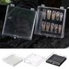 Empty False-Nail Organizers Box Waterproof Dust-proof Small Clear Jelwery for Ca