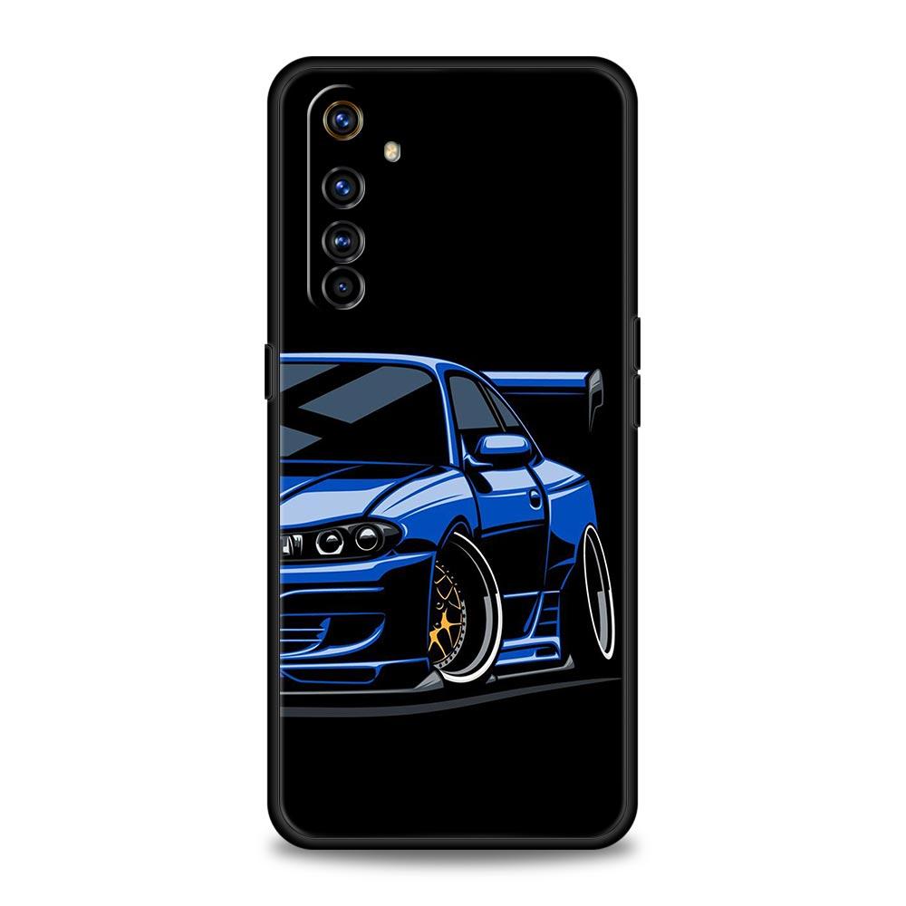 Japan JDM Sports Cars Comic For Realme GT Neo 2 3 3T 5 Phone Case 12 11 5G 10 9 8 5G 7 6 GT5 GT3 GT2 Pro C21 C11 C25 C35 Cover Realme GT Neo 3