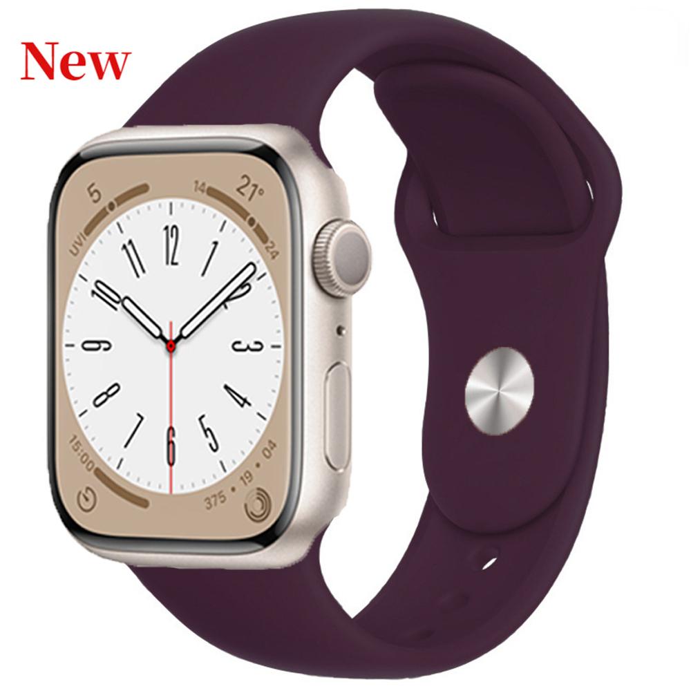 Pulseira de silicone para apple watch band 49mm 45mm 44mm 42mm 41mm 40mm 38mm pulseira cinto iwatch série 8 7 6 5 4 3 se banda