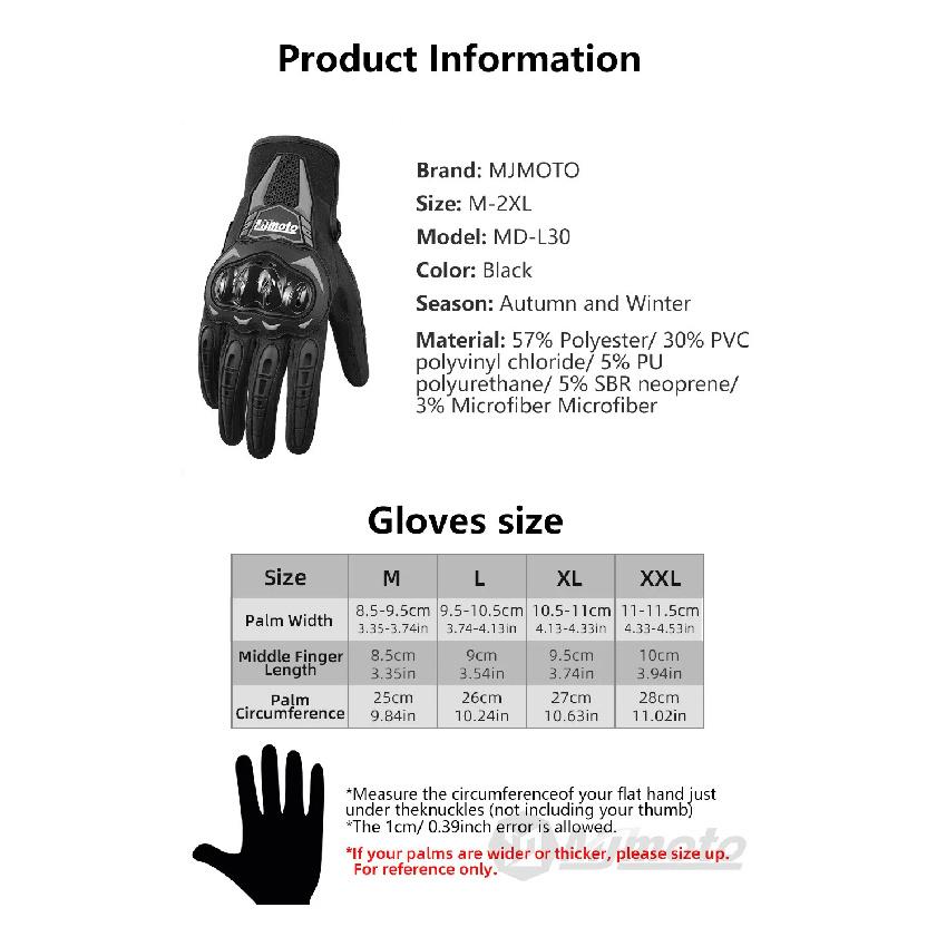 Autumn Winter Motorcycle Anti-fall Riding Gloves Waterproof Men Women Motocross Biker Glove Touch Screen Cycling MTB Luvas Moto