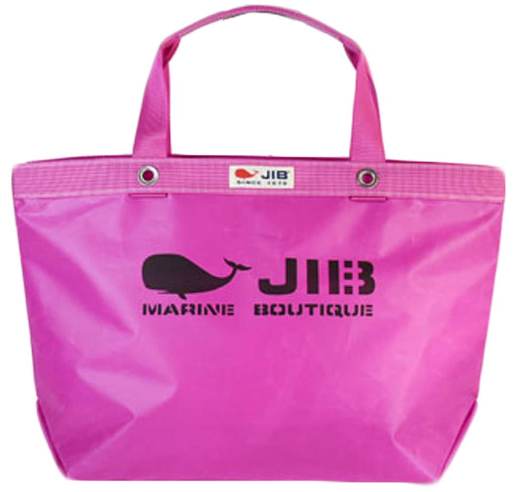 JIB Open D Tote Bag with Inner Zipper, Medium, TDFM (Pink)
