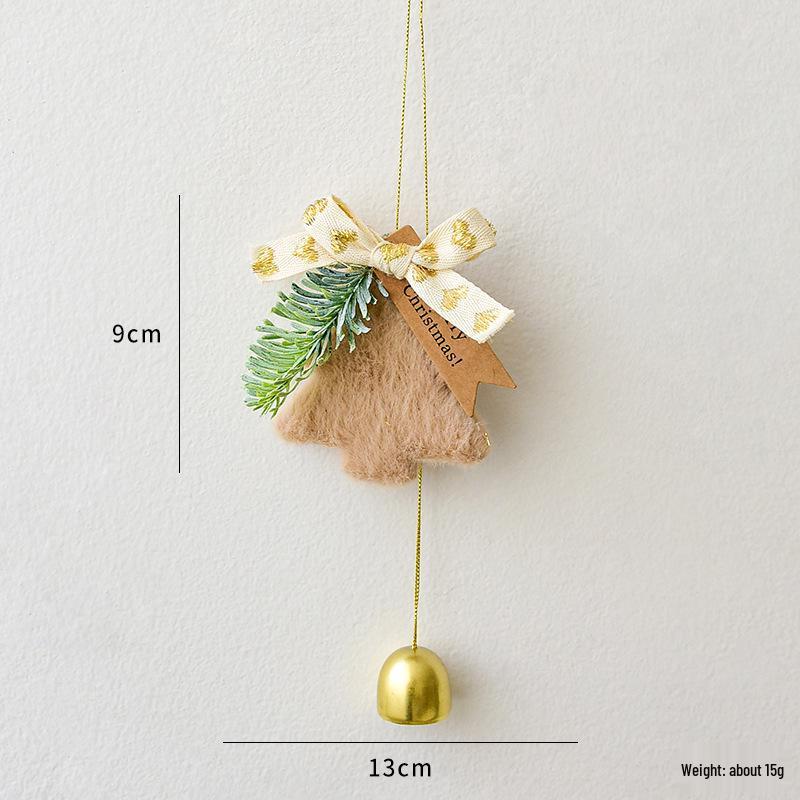 NUCHI Plush Bell Christmas Tree Ornaments - DIY Festive Scene Decoration