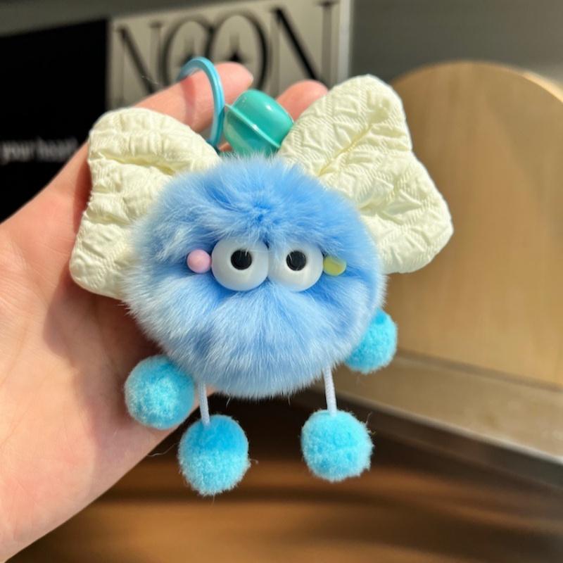 

Новый креативный бант, маленький угольный шарик, подвеска в виде сердца для девочки, сумка для книги, подвесное украшение, брелок для автомобиля