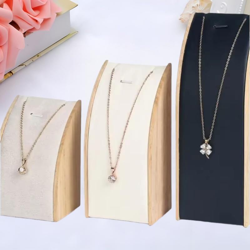 Beautifully Crafted Wood Jewelry Display Stand with Pendant Holder for Elegant Presentations