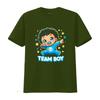 Team Boy Baby Gender Reveal Party Announcement T Shirt vintage Washed Stylish graphic Soft designer clothes Casual Comfortable