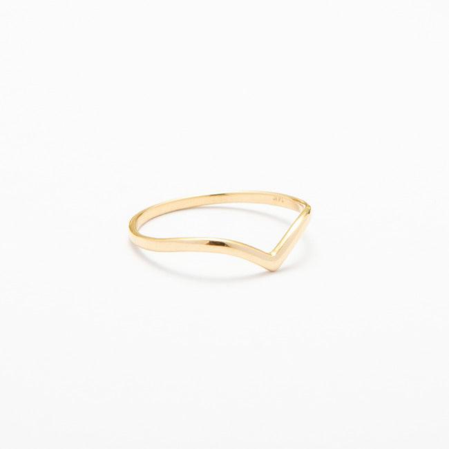 Lunne 14K V-Volume Ring (14K Gold) #W16 (A Type)