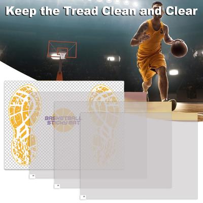 Basketball Klebematte Basketball Traktionsbrett mit Abziehblättern für Schmutz