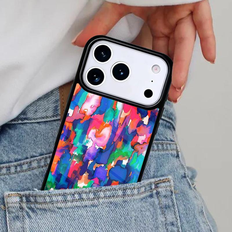 Paint Watercolour Art Phone Case for iPhone 17ProMax 12 13 14 15 16e 17 Pro Max Plus Air Cover