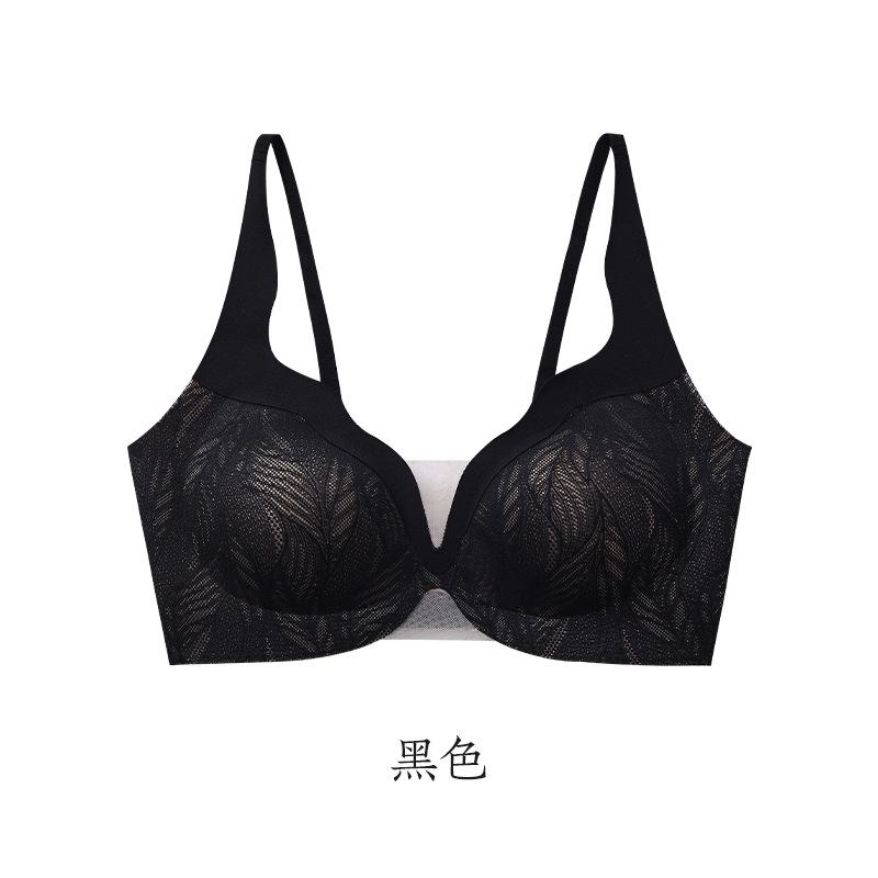 Sexy Wear Assists Lace Underwear Women's Deep V Small Breasts Gather and Show Large Breasts, Anti-sagging U-shaped Beautiful Back Bra