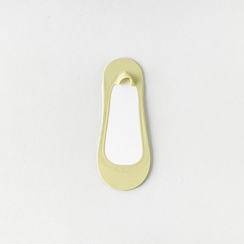 

Женские летние тонкие силиконовые впитывающие пот хлопковые носки с мелким вырезом, нескользящие, дышащие, устойчивые к запаху, невидимые 1 pair зелёный