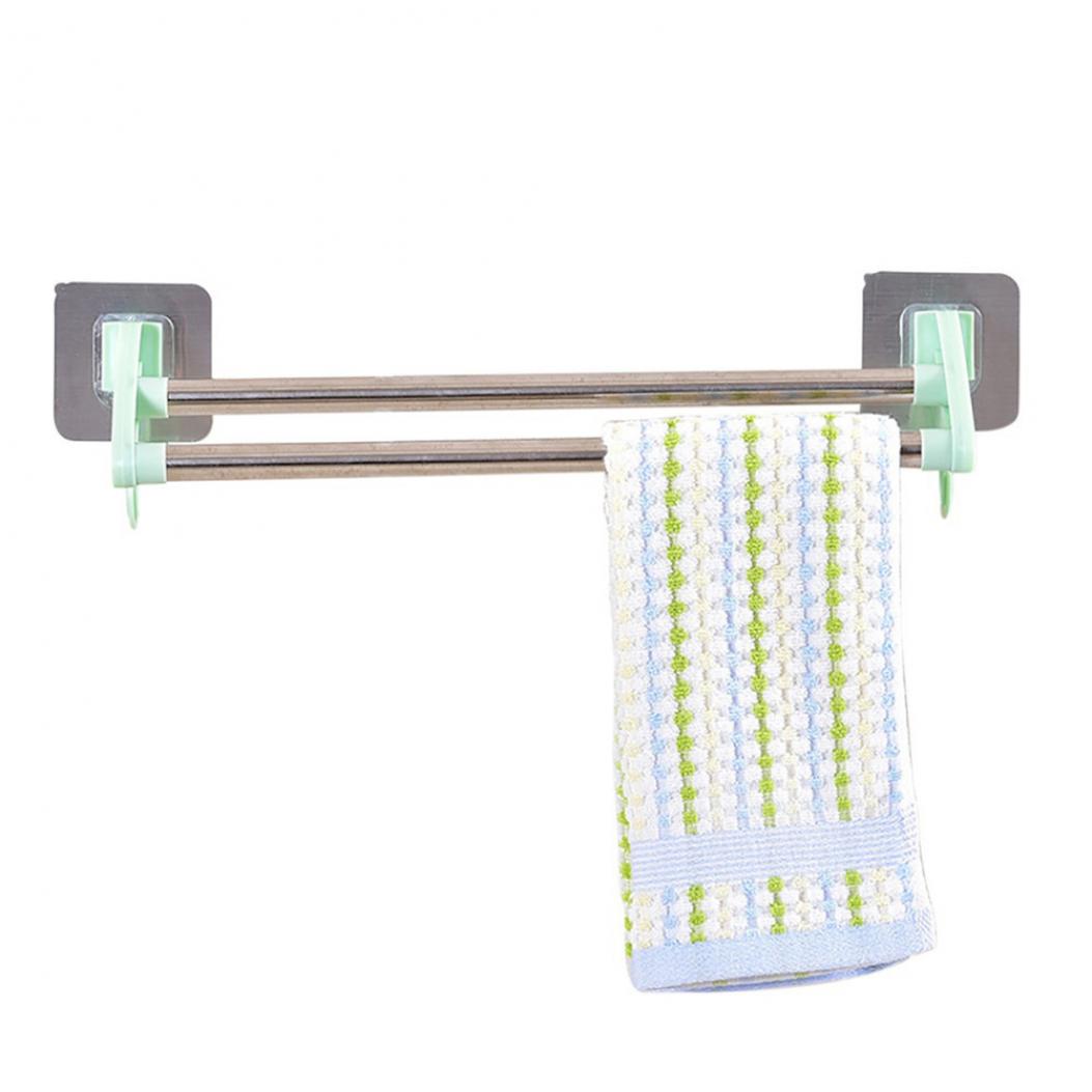 

Многофункциональная вешалка для полотенец, двухстоечная, для шкафа, кухни, ванной комнаты, ARI зелёный