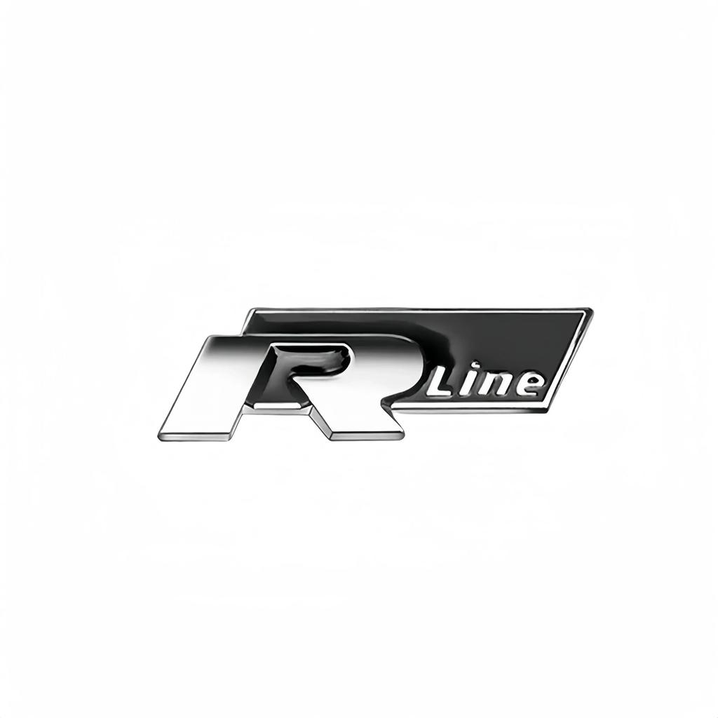 2025 Hot 1Pcs Metal Car Side Body Trunk Rline R Emblem Sticker For Volkswagen VW Golf 4 5 6 7 Bora MK7 Beetle Touran Tiguan GTI