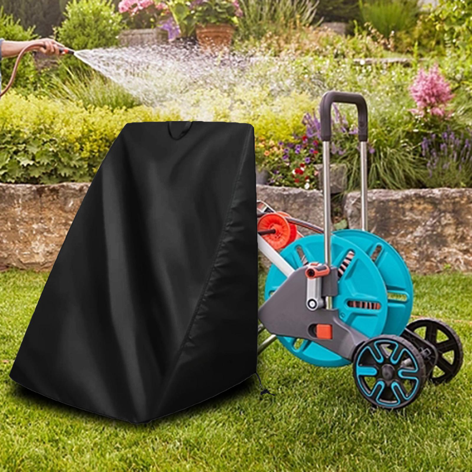 Hose Reel Covers Garden Tool Household Freestanding All Season Winding Reel Hose Spare Parts Portable Equipment Hose Cart Covers чёрный
