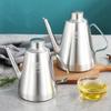 Stainless Steel Oil Bottle Oil Pourer Leakproof Seasoning Pot Kitchen Sauce Dispenser Strainer Container Storage Jars For Spice