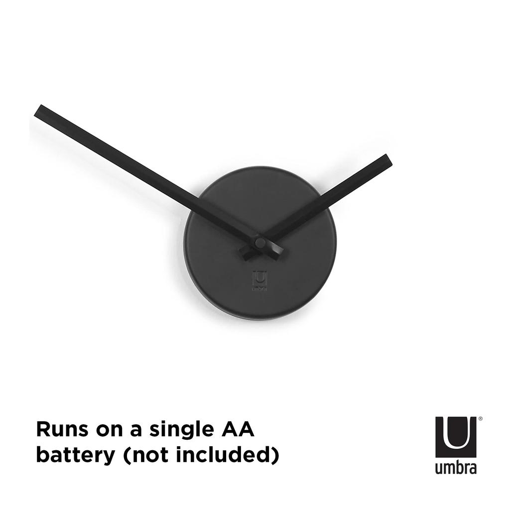 Umbra Wall Clock Stylish Stick Wall Clock Wall Decor Art DIY Analog Silent Overseas Interior Korean Interior BLINK 21005400040 Black