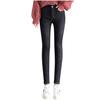 Fashion Women Plus Size Plus Velvet Elastic High Waist Casual Jeans Pencil Pants