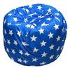 Plush Animal Toy Storage Bag - Children's Soft Bean Bag Chair Cover with Zipper