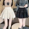 Women's Bow Skirt Spring French Sweet High Waist Cake Lace Puffy A Short Skirts