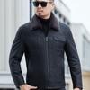Men's Genuine Leather Jacket Men's Down Jacket Winter New Style Velvet Thickened Leather Jacket Jacket
