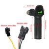 E-Bike Vollgasdrehgriff mit Akkuanzeige Kompatibel mit Ridstar Q20/Q20Lite/Q20Pro/H20/H26Pro/H20 Pro Elektrofahrrad 48