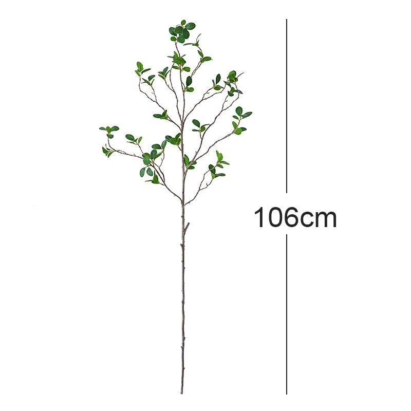 

NEW 1/2pcs 106cm Simulated Tactile Milan Leaf Flowers Green Plants Home Decoration Living Room Garden Landscape Layout 1pc