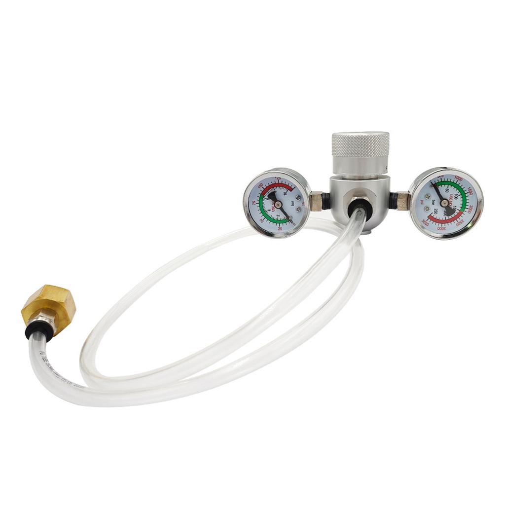 Zawory regulatora ciśnienia z przewodem wężowym i adapterem do ładowarek do bitej śmietany 0,95 litra 580 g gwint M11