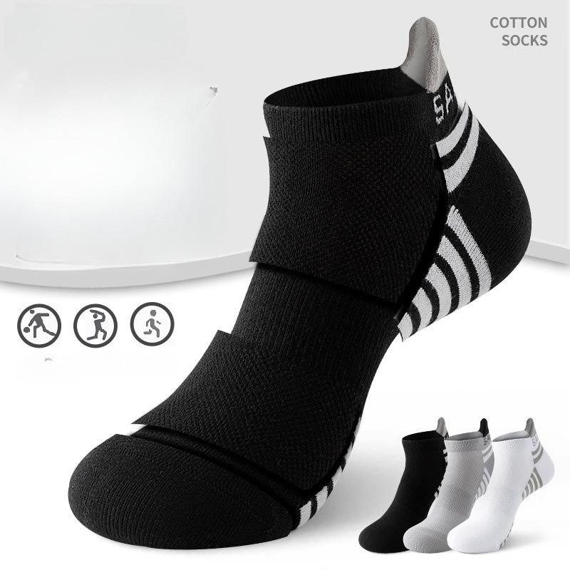 

Professional Sports, Short Socks, Men, Summer Outdoor Running, Marathon, Badminton, Wool Socks, Breathable Bottom, Training, Basketball 1 pair білий
