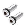 2PCS Metal Guitar Bass Jack 6.35mm Input Output Jack Electric Guitar Parts  For Electric Guitar