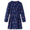 Robe bébé fille - vidaXL - Taille 104 - Imprimé champignons - Manches longues - Cordon de serrage