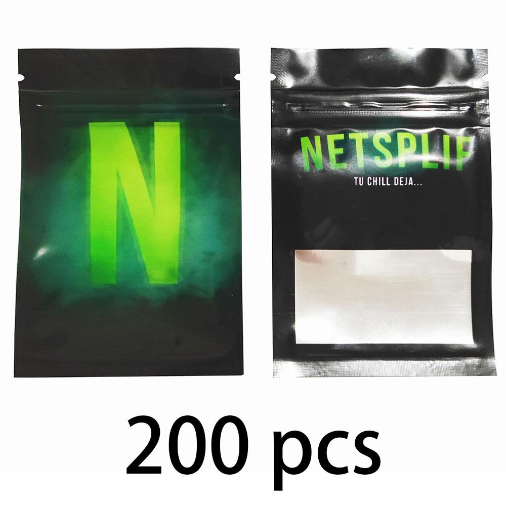 200 pcs Foil Plastic Bags Baggie Pouch Waterproof Jewelry Coffee Bean Candy 7x10M Portable Ziplock Storage Bag Various Patterns