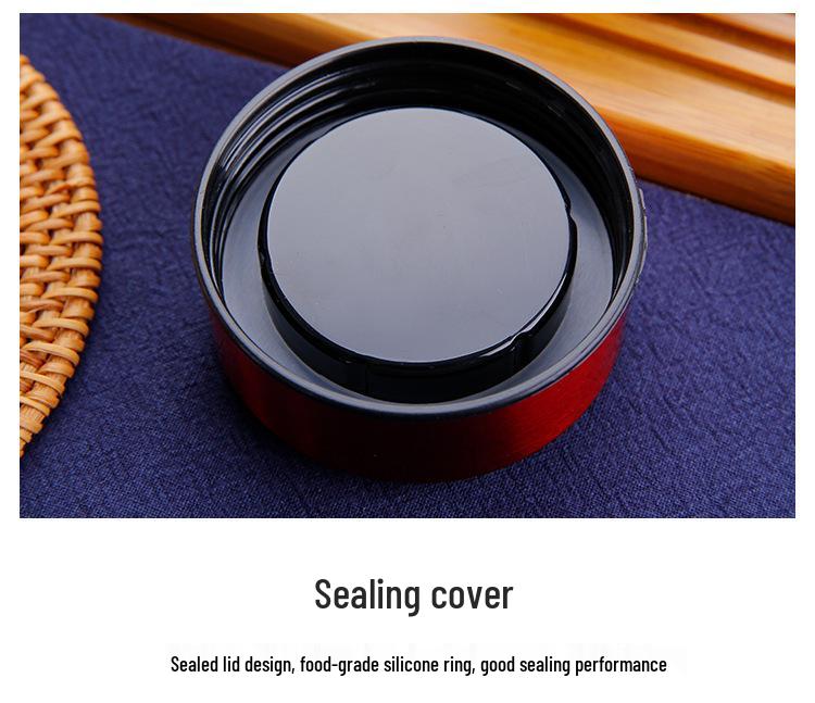 Stainless Steel Moisture-Proof Red Pu'er Tea Storage Canister