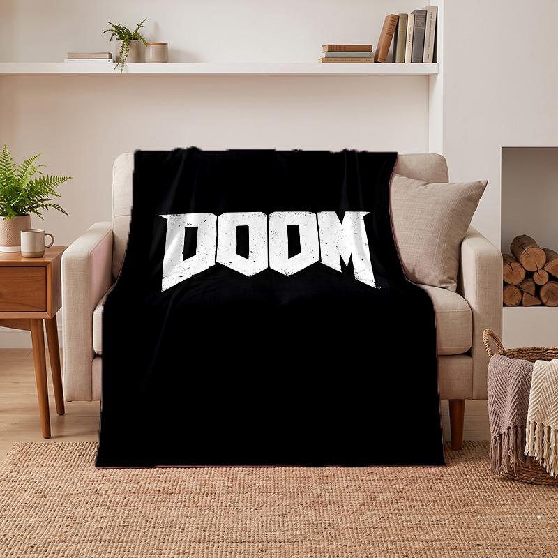Doom Soft Warm Flannel Blankets Comfortable Blanket for Home Decoration Gifting