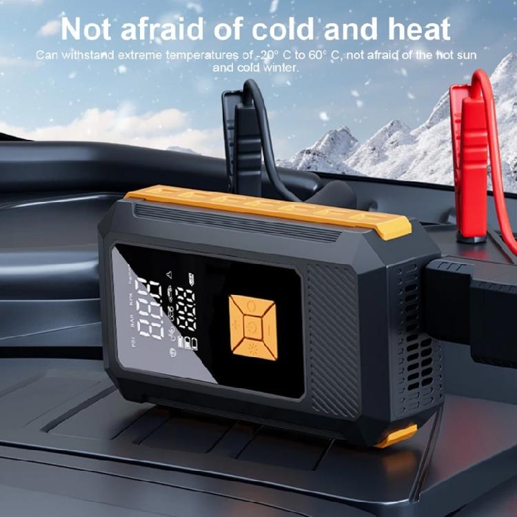 Vehicle Rechargeable 12000mAh Car Air Compressor With Fast Inflation For Automotive Tires And Emergency Battery Charging