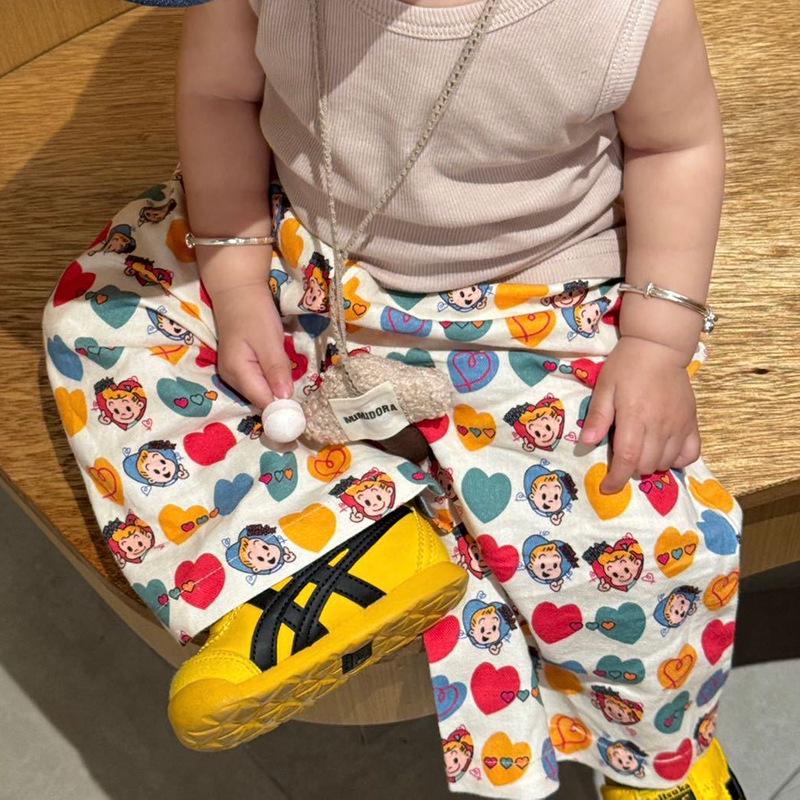 

Summer 2025 Mosquito-Proof Pants for Kids & Parents - Trendy, Loose-Fit Casual Wear for Boys & Girls 80 cm